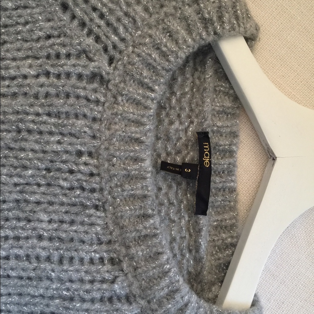 Maje French silver and gray sweater!